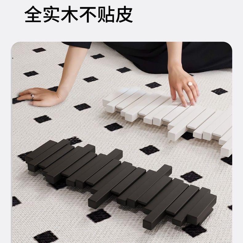 实木挂衣架钢琴键挂钩创意墙上壁挂衣钩入户门口进门玄关衣帽架