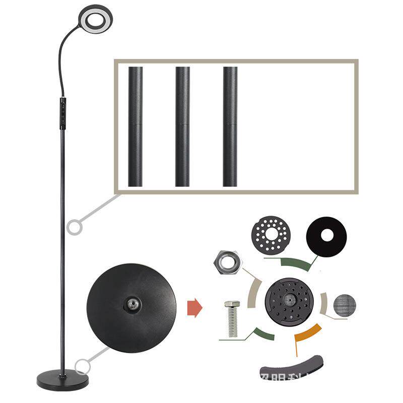 LED分拆式客厅遥控落地灯立式台灯氛围灯阅读练琴亚马逊厂家现货