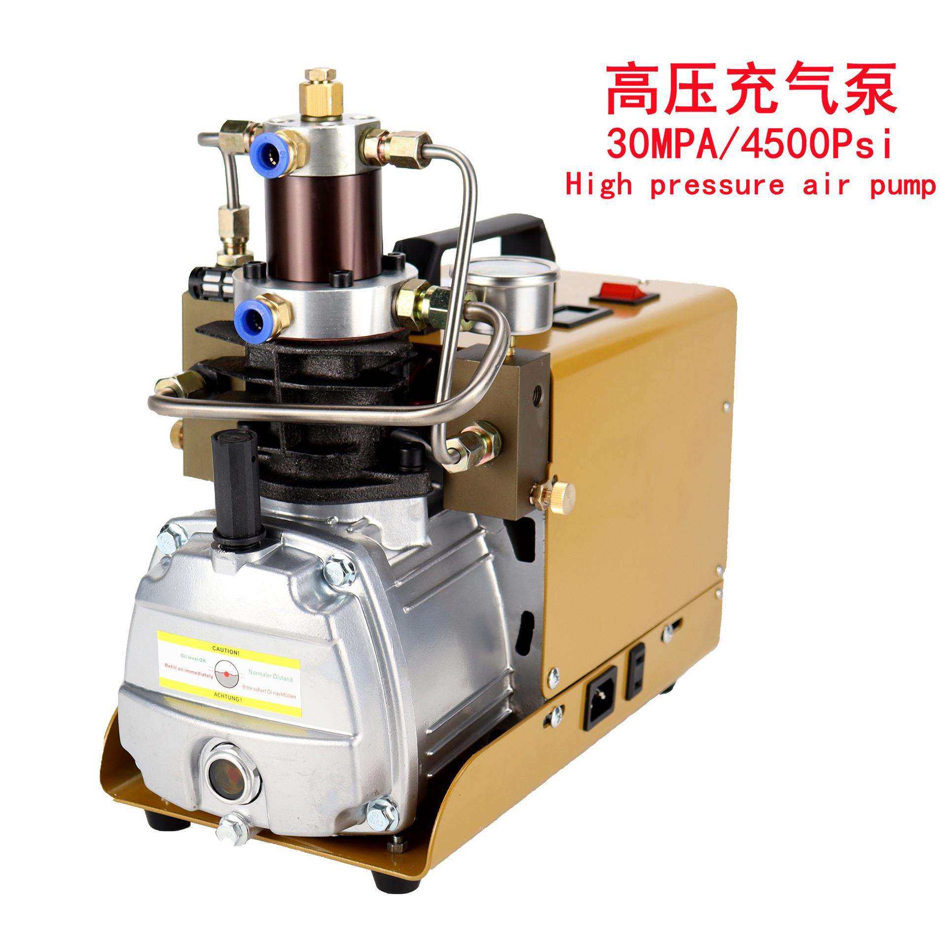 高压空气压缩机30MPA潜水呼吸打气机300bar电动充气泵4500psi自动