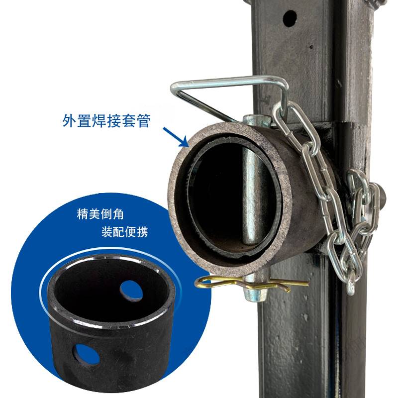 手摇千斤顶拖车导向轮支腿农具支撑架机械螺旋升降支架配件3吨5吨