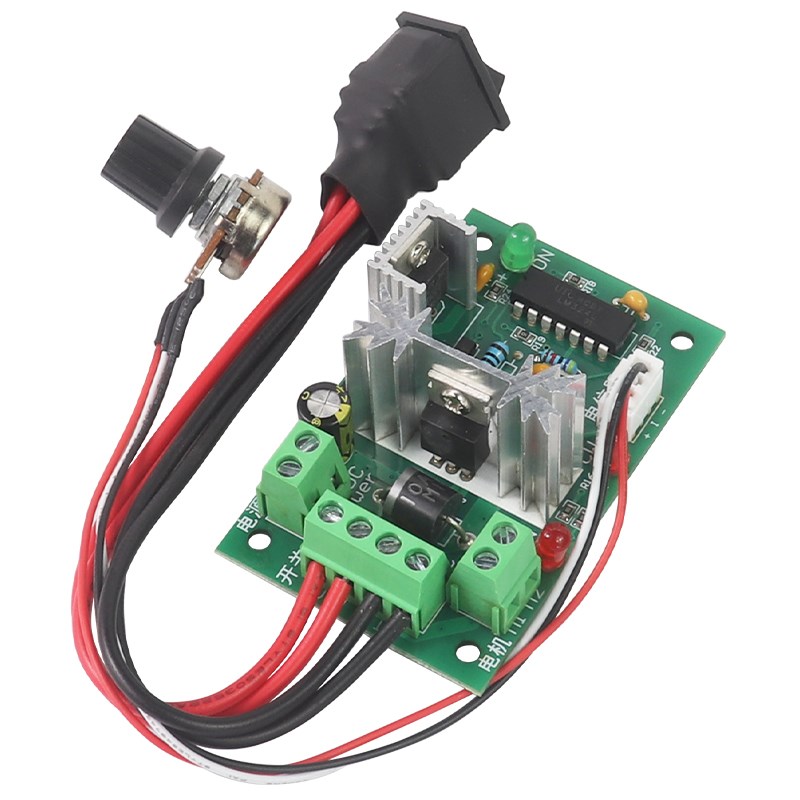 CCM2直流电机调速器12V24V正反转控制开关PWM直流减速马达调速板