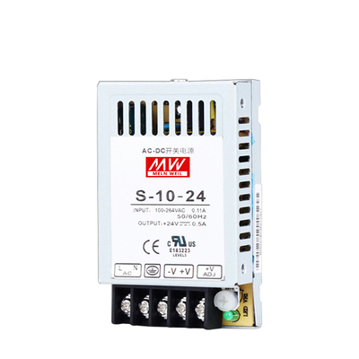 明伟超薄开关电源HS/S-10-24V0.5A12V1A5V2A小型单组输出DC变压器