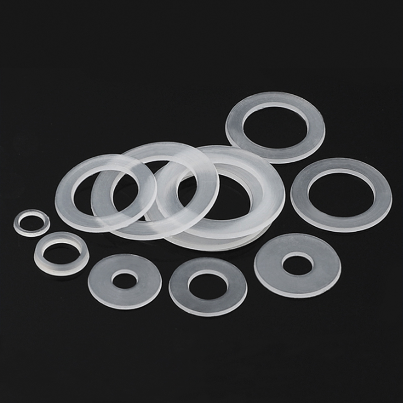 尼龙薄垫片塑料平垫圆形耐磨塑胶垫圈白色软垫E片M2.5 M3M4M6M8M2