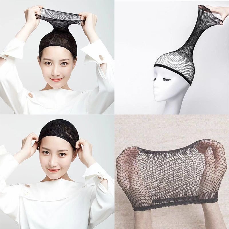 cos发网兜弹力超轻薄网帽假发配件假发发网透气套头加长薄款网眼