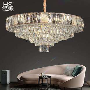 法式轻奢水晶灯欧式大客厅主灯设计师奢华卧室后现代简约餐厅吊灯