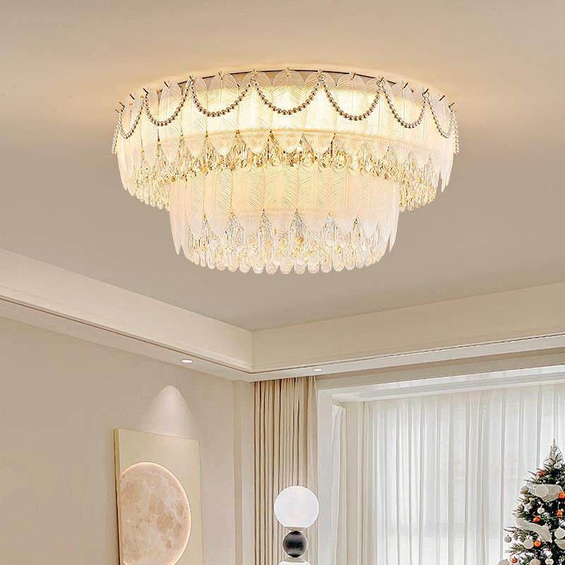 轻奢水晶吸顶灯法式客厅灯2025新款珍珠羽毛后现代网红卧室餐厅灯,鲜花速递/花卉仿真/绿植园艺,割草机/草坪机,淘宝优惠券,粉丝福利购,淘宝优惠卷