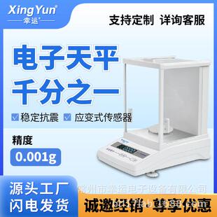 幸运铸铝机身 电子天平千分之一实验室高精度电子秤0.001g