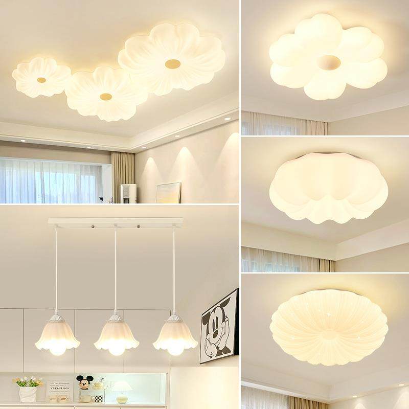 客厅灯吸顶灯现代简约客厅主灯奶油风花朵餐厅卧室灯具全屋套餐,鲜花速递/花卉仿真/绿植园艺,割草机/草坪机,淘宝优惠券,粉丝福利购,淘宝优惠卷