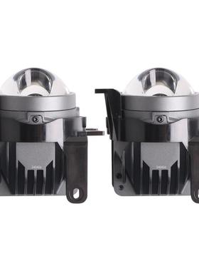 三为车灯新款一体化高亮直射款3寸6000k 52w LED雾灯透镜升级改装