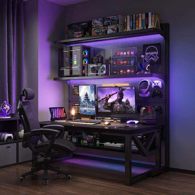 洞洞板电脑桌台式电竞桌子卧室家用落地置物架电竞房桌椅套装书房,鲜花速递/花卉仿真/绿植园艺,割草机/草坪机,淘宝优惠券,粉丝福利购,淘宝优惠卷