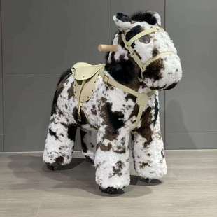 网红新款可移动骑行小马椅家用儿童玩具滑轮动物椅客厅舒适矮凳