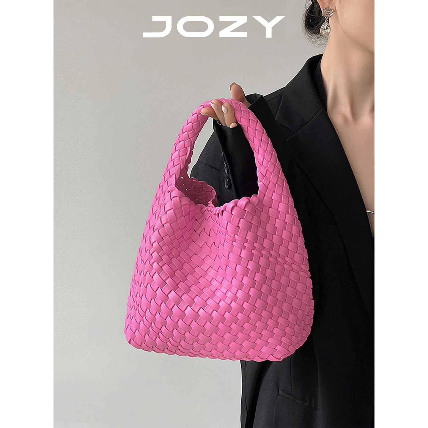 水桶手工编织小托特包女大容量