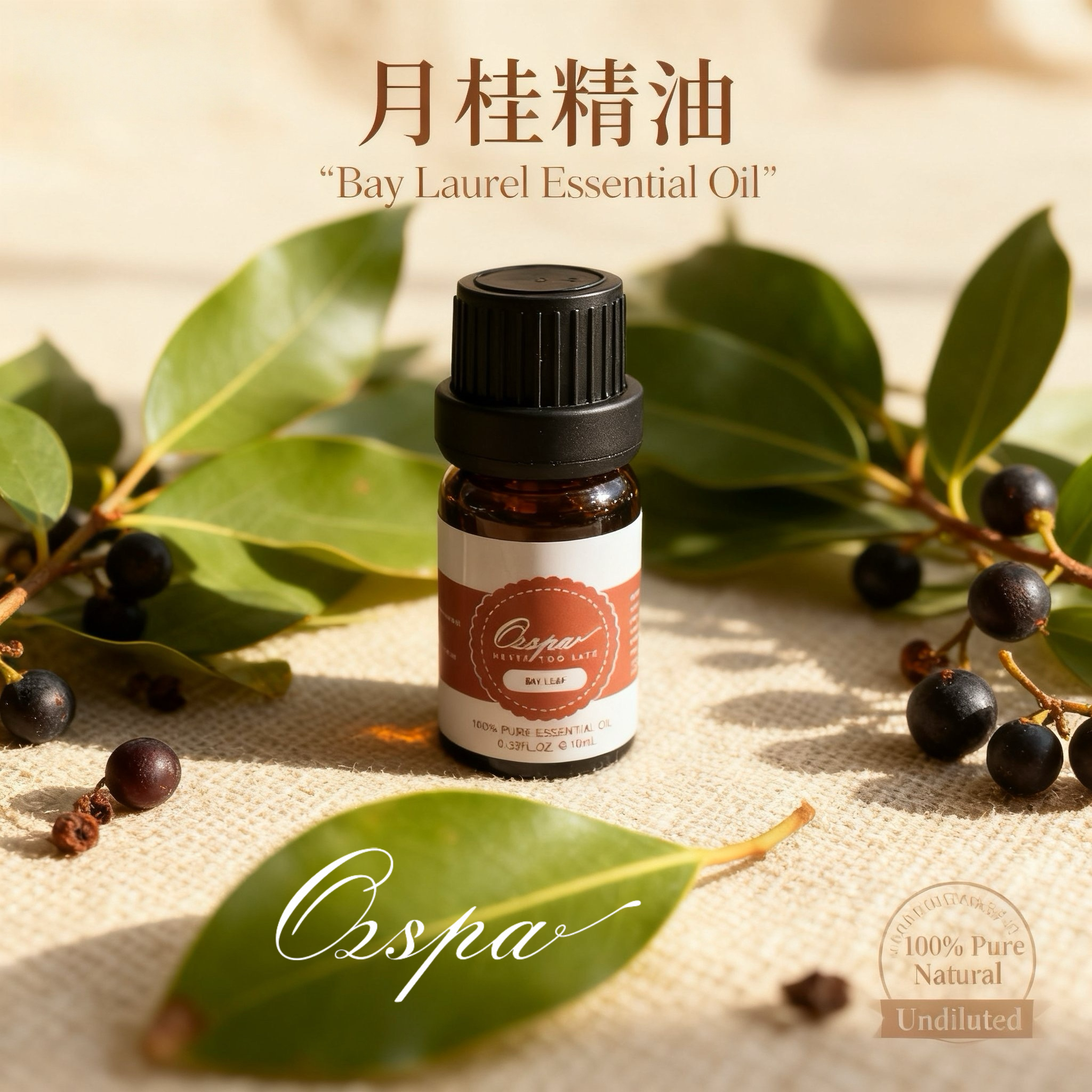 Ozspa月桂精油萃取纯单方精油