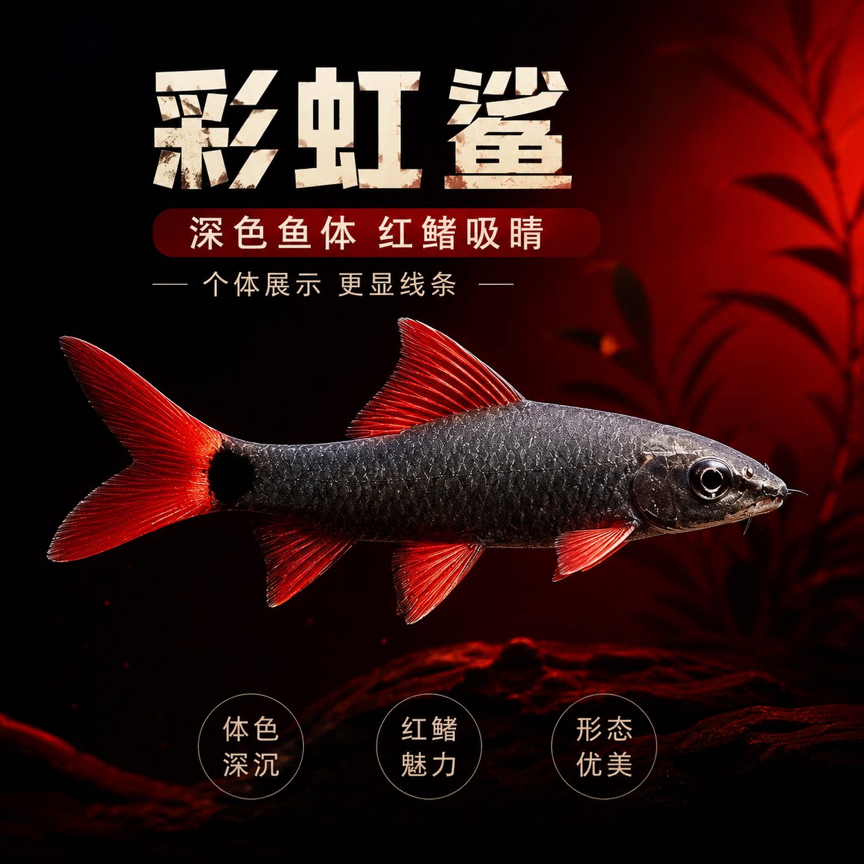 彩虹鲨鱼金苔鼠清道夫清洁鱼
