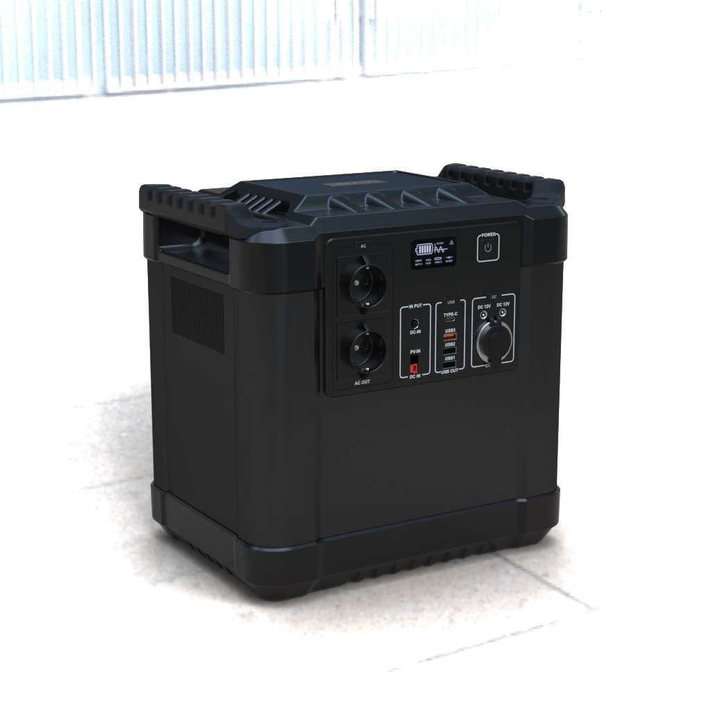 2000W储能电源便携式110V/200V应急电源户外太阳能PD60W