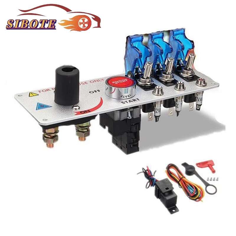 热销汽车赛车点火开关改装仪表开关配件启动开关赛车断电开关