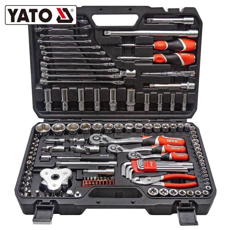 YATO汽保组套大中小飞1/2/4/3/8套筒扳手套装汽车维修保养工具