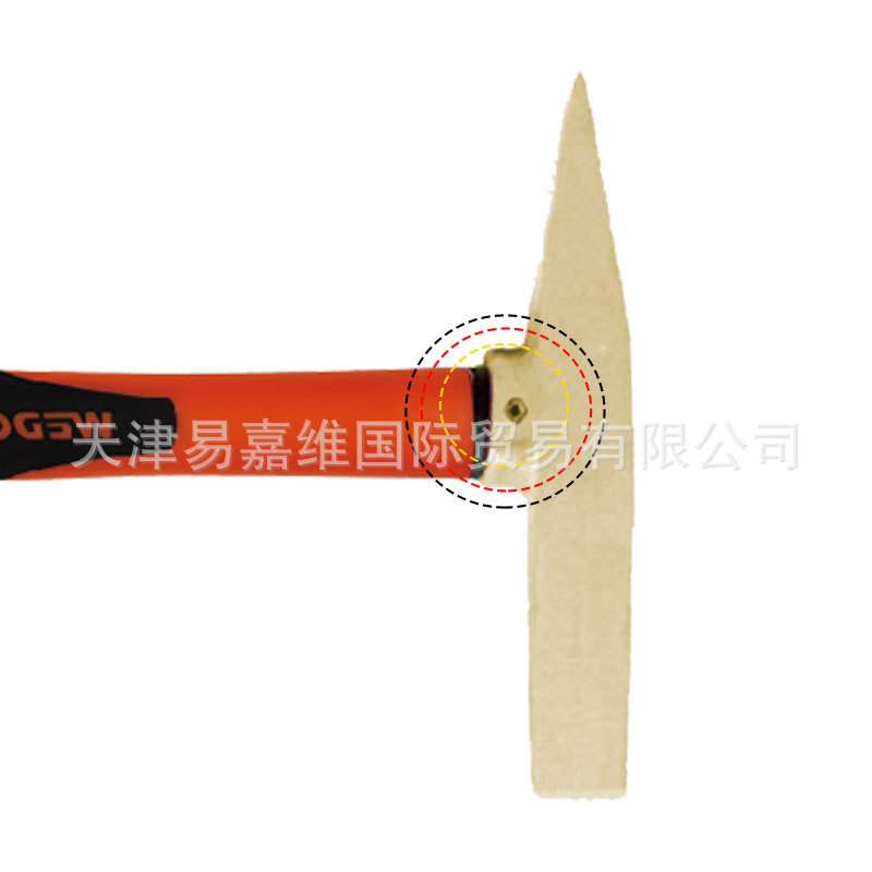 WEDO维度防爆装柄除锈锤铝青铜无火花除锈工具工厂AL190