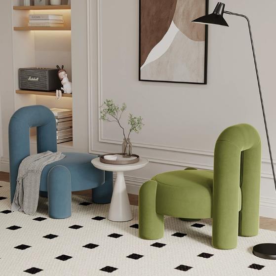 轻奢简约沙发椅小户型卧室家用靠背休闲沙发现代网红阳台休闲椅