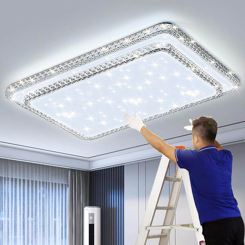 吸顶灯大气水晶客厅大灯现代简约新款中山灯具轻奢卧室灯