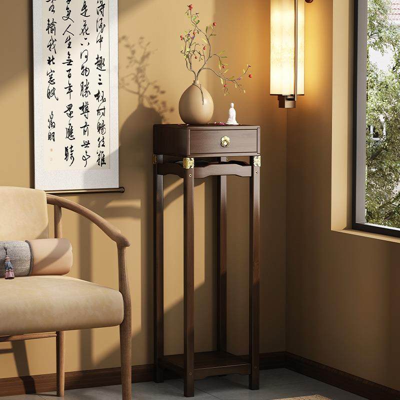 新中式花架客厅落地式置物架摆件架非实木多功能花盆托架2024新款,特色手工艺,其他特色工艺品,淘宝优惠券,粉丝福利购,淘宝优惠卷