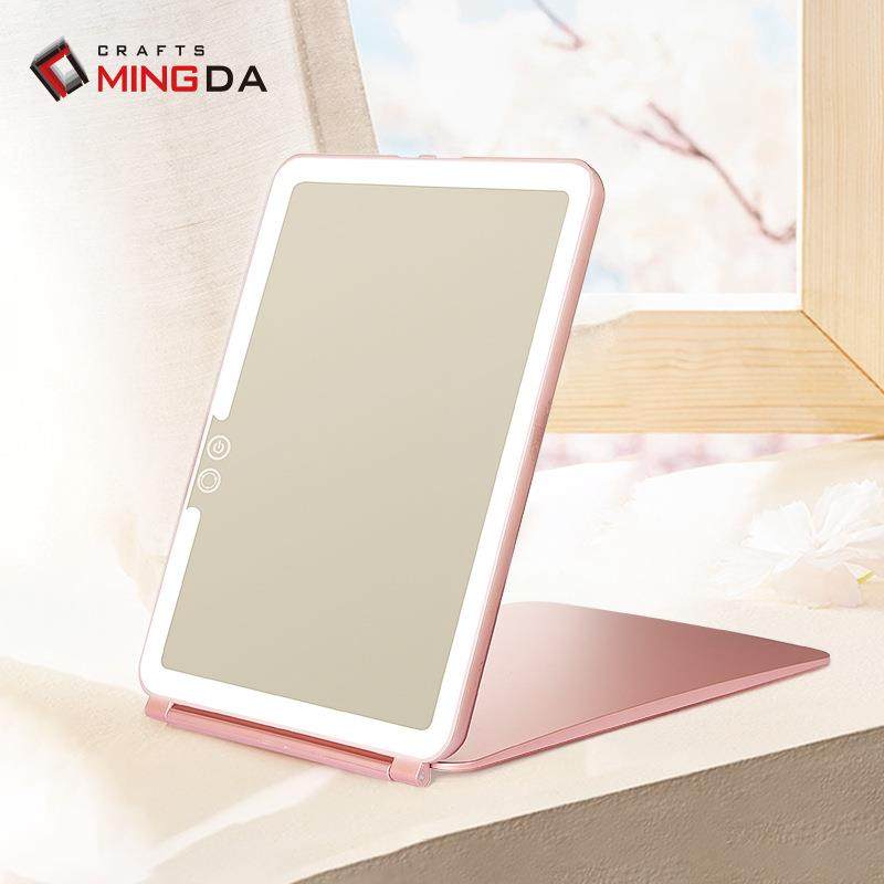 厂家直销新款平板美妆镜子LED带灯折叠便携化妆镜桌面翻盖梳妆镜,鲜花速递/花卉仿真/绿植园艺,割草机/草坪机,淘宝优惠券,粉丝福利购,淘宝优惠卷