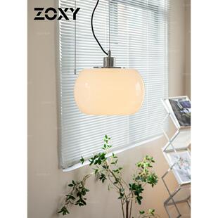 zoxy佐夕 云团吊灯北欧餐厅吧台玻璃复古卧室床头简约玄关入户灯