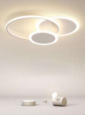 2023年新款简约吸顶灯led现代圆形家用主卧室灯北欧房间书房灯具