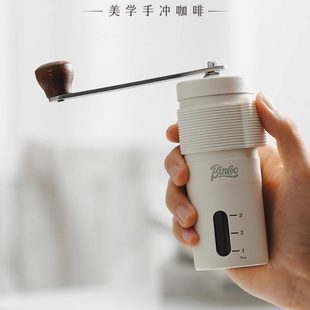 家用小型咖啡豆具oo咖啡粉c手摇磨豆机磨研磨器手动手磨冲in器手B