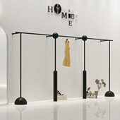 店专用壁挂式 童装 陈列架黑色加厚挂衣架 店展示架货架上墙女装 服装