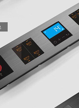 定制新款灰色10年连体组合485通讯协议轻触12V弱电干节点开关面板