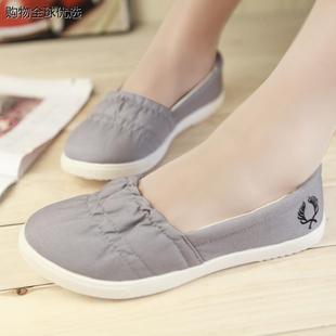 一脚蹬懒人低帮浅口套脚护士轻便小白鞋 2024夏季 时尚 韩版 女 新款