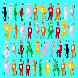 儿大童演出服动物服装大灰狼小大象小猪鸡表演服