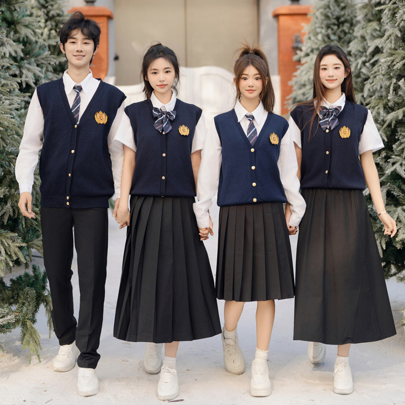 学院风班服套装高中生毕业照校服中学生运动会开幕式大合唱舞台服