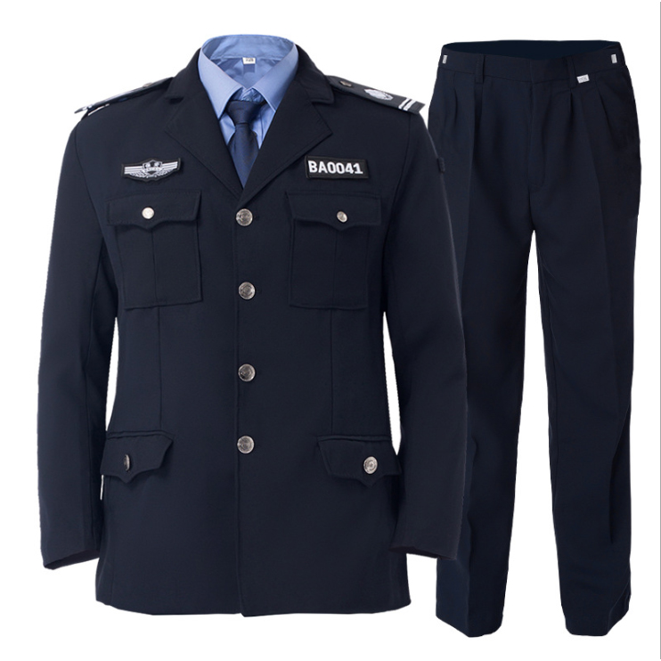 保安服套装男冬装制服春秋宝安物业安保西服制服工作冬四季服