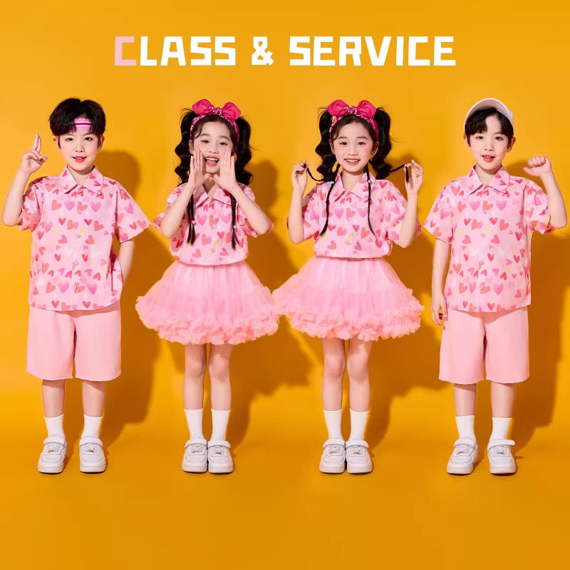 六一儿童演出服啦啦队小学生朗诵