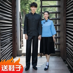 民国时期学生装女装演出服男生中山装五四青年节大合唱团表演服装