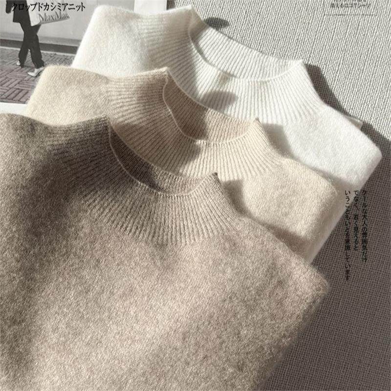 100%纯羊毛打底衫女秋冬季半高领内搭高级感软糯上衣无缝针织毛衣,女装/女士精品,毛针织衫,淘宝优惠券,粉丝福利购,淘宝优惠卷