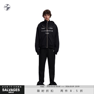 SALVAGES【开年新品两件八五折】新款高级街头拉链卫衣