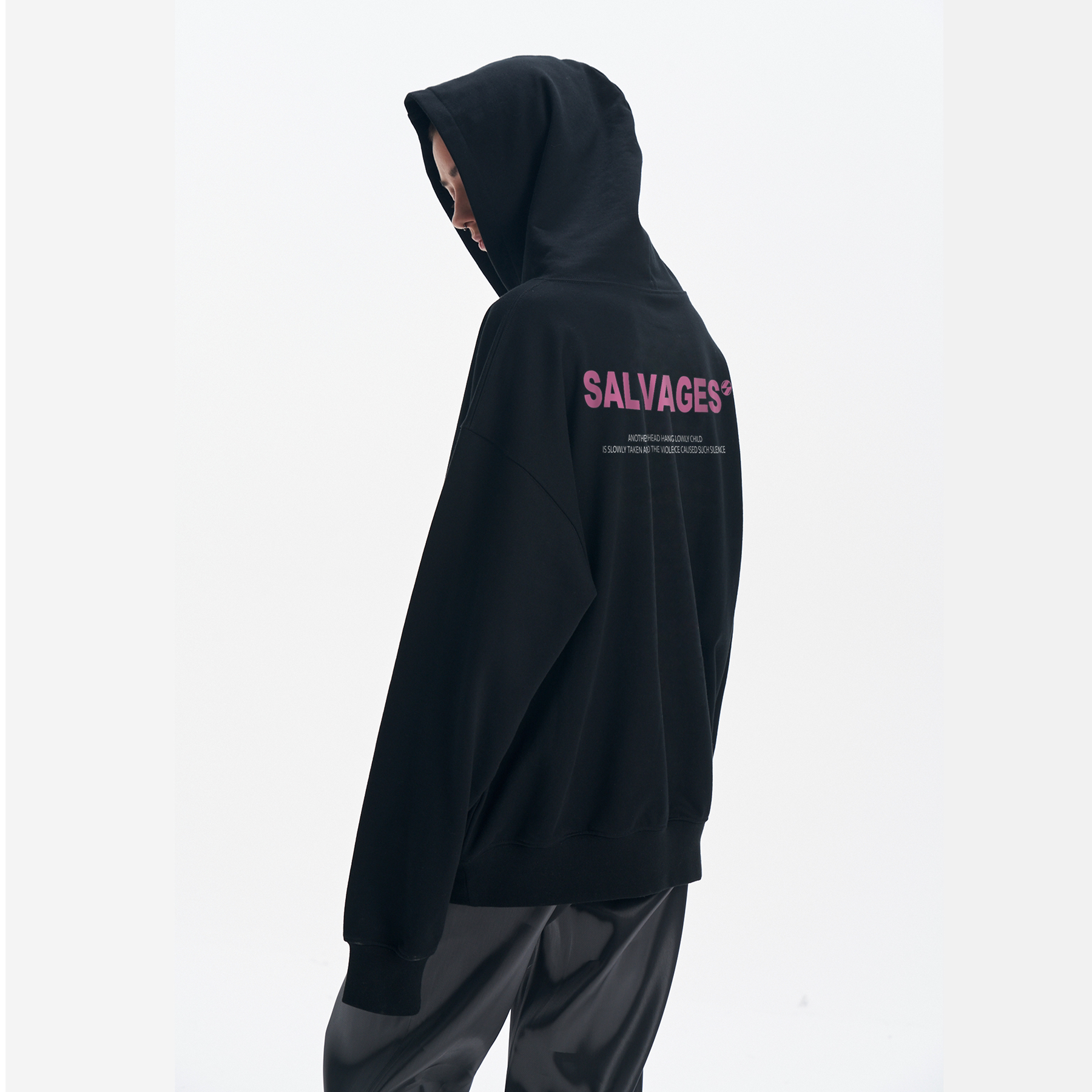 SALVAGES明星同款重磅连帽卫衣