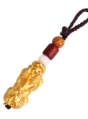 极速貔貅钥匙扣挂件黄铜变色貔貅随身汽车W挂件个性礼物