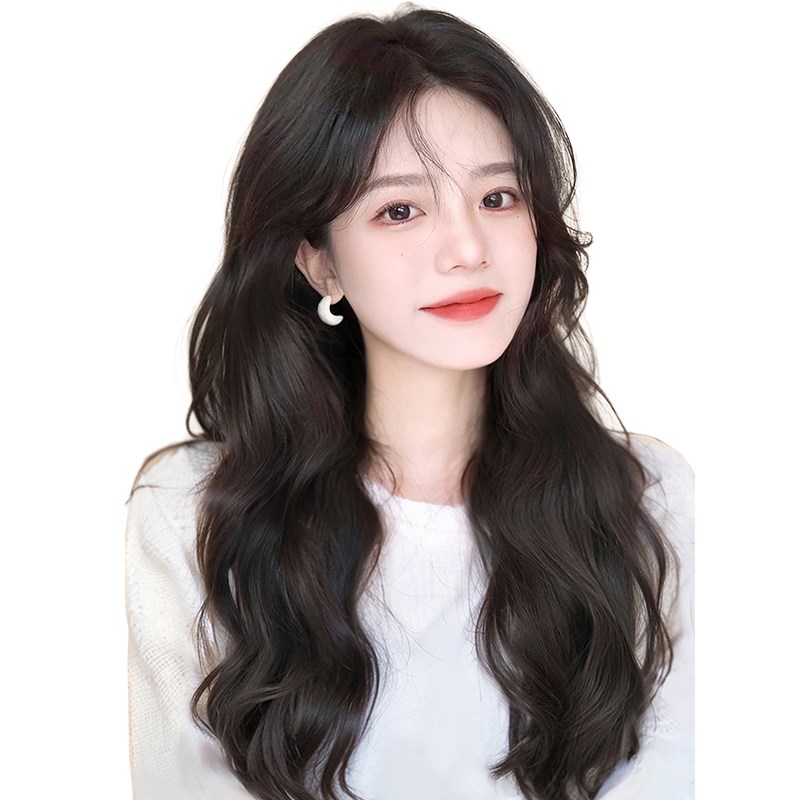 新品天空树假发女长发仿真u发三片式大波浪卷蓬松增发量轻薄无痕图片