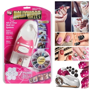 Set Perfect Nails Art Man Printner Press 极速Nail pattern