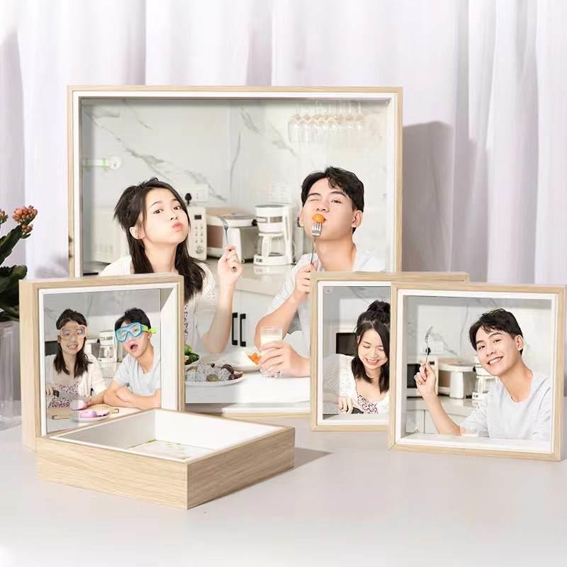 极速北欧简约f照片墙框定制组合套结婚照宫格挂墙背景装饰墙相框