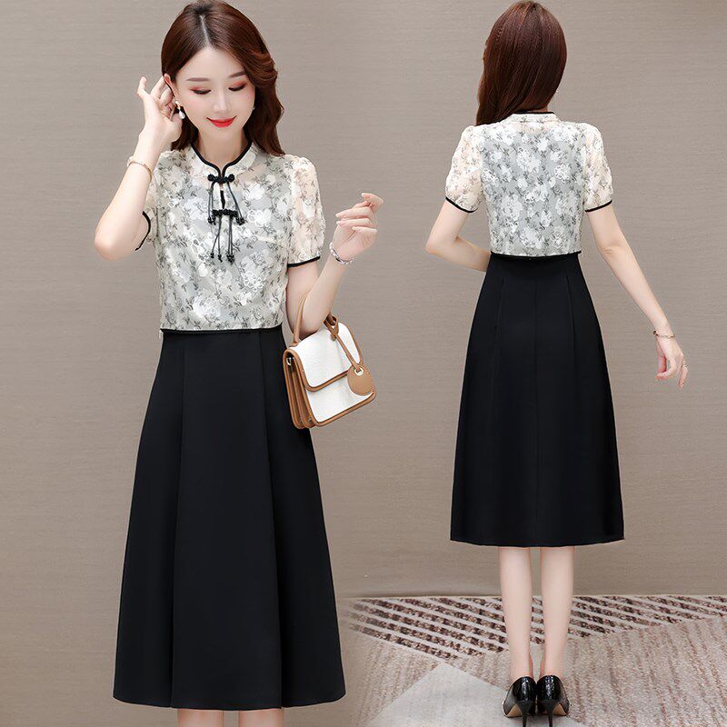 新品新中式国风连衣裙2025新A款女夏季年轻改良旗袍今年流行漂亮