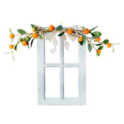 极速乔迁a之喜装饰客厅布置挂件摆件木窗花藤新居搬家房间背景挂