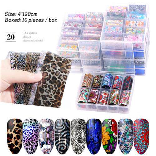 极速2019 new arrival Nail Star Sticker Set Starry VA Sticker