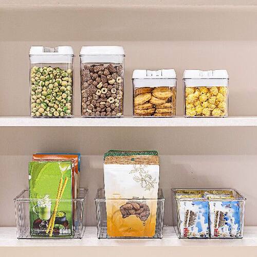 新品Clear Plastic Space tSaving Freezer Organizer Stackable