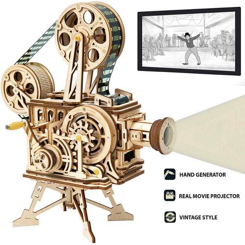 极速Robotime New DIY Model Building Kits LMechanical 3D Wood