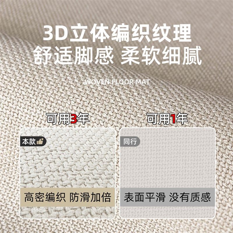 新品厨房地垫防滑可擦免洗地毯吸水吸油专用L2026新款编织耐脏脚,居家布艺,厨房地垫,淘宝优惠券,粉丝福利购,淘宝优惠卷